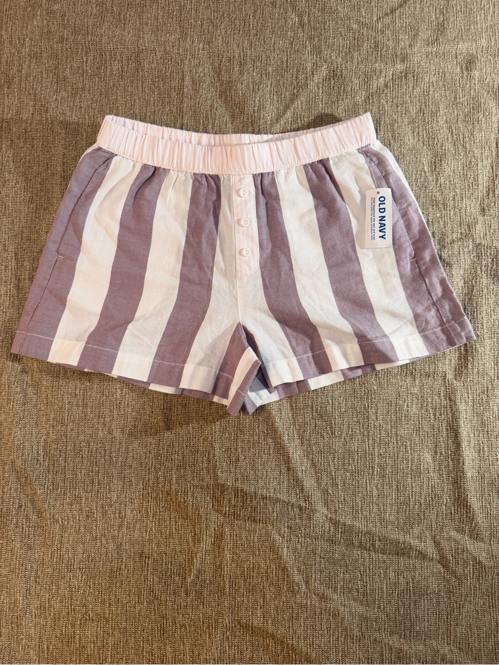 NWT Old Navy Striped Elastic Waist Shorts - Girls Size M (8)
